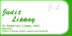 judit lippay business card